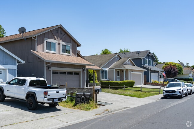 Rohnert Park is full of modern two-story homes.