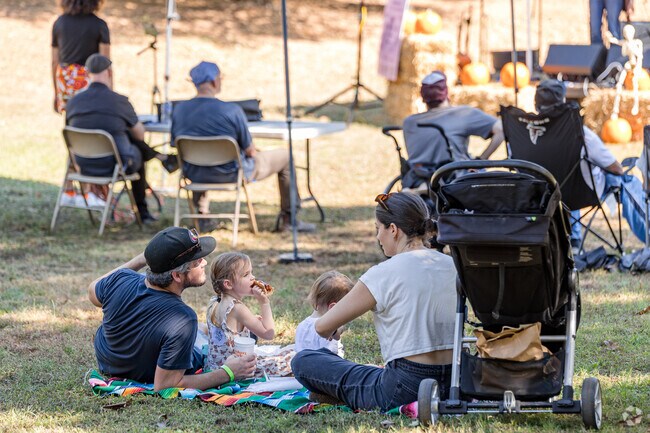 Relax under the shade while listening to live music at the Benteen Park Fall Fest.