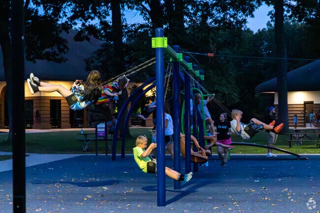 Residents flock to Pierce Park in the evenings for live music during summer months.