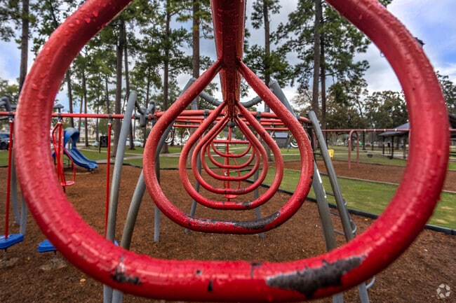 Candy Cane Park near Cut and Shoot hosts fun playgrounds for children to delight in.