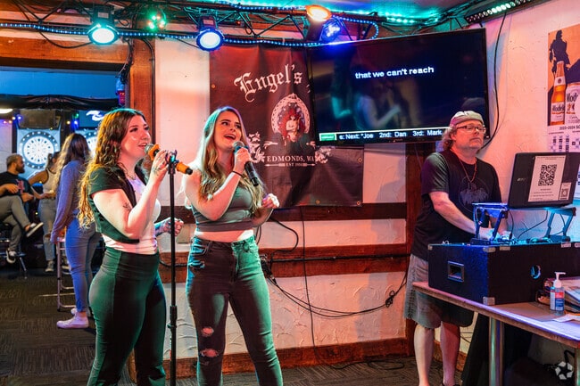 Engels Pub in Edmonds Bowl features karaoke every Thursday night.