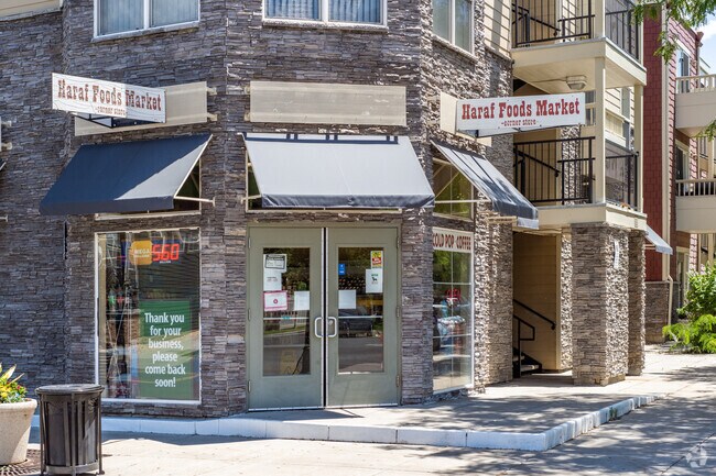 Haraf Market in Belle Creek is the closest option for groceries.