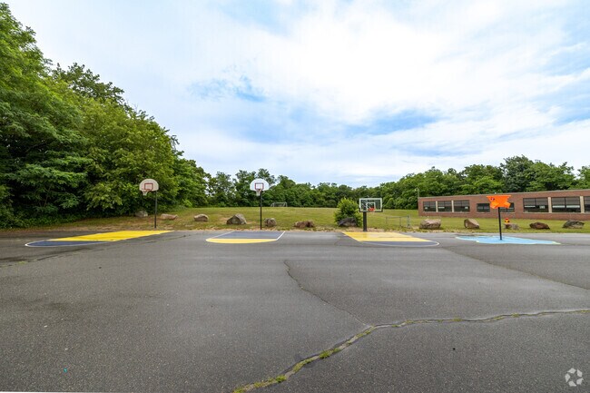 There are several activities for students to enjoy at recess at Cold Spring School in Plymouth.
