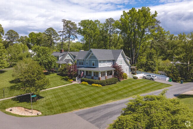 Westham is also home to large craftsman homes with wrapping front porches.