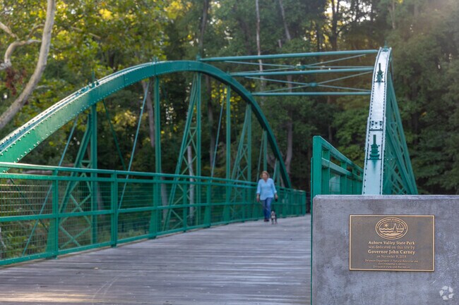 Auburn Valley State Park has miles of lovely paved trails through some of Delaware's best nature.