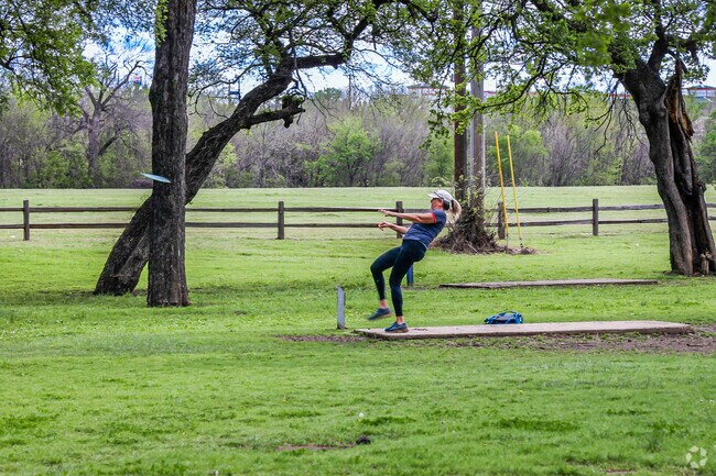 North Park offers a large disc golf course for locals.