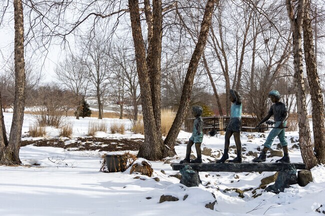 Newton's arboretum and botanical gardens are charming, regardless the time of year.