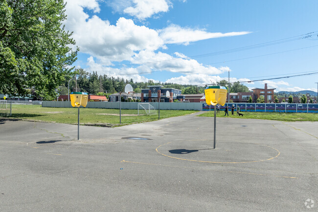 Carl Cozier Elementary School play area.