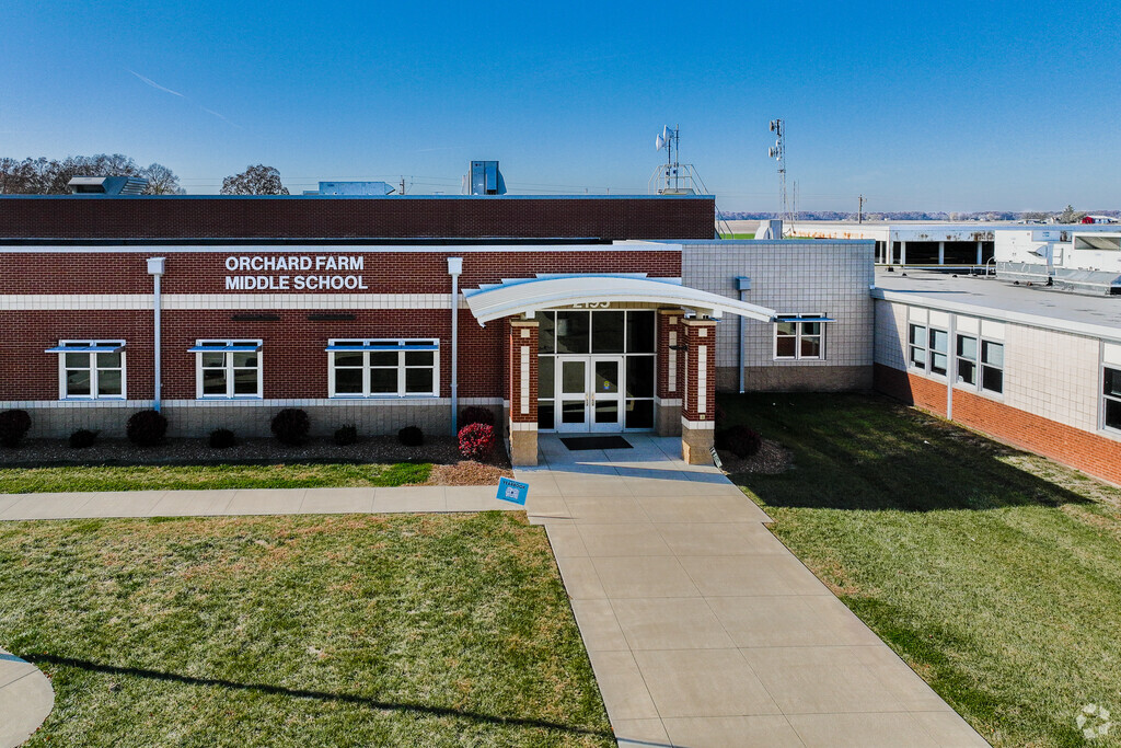 Orchard Farm Middle School prepares students to attend the local high school.