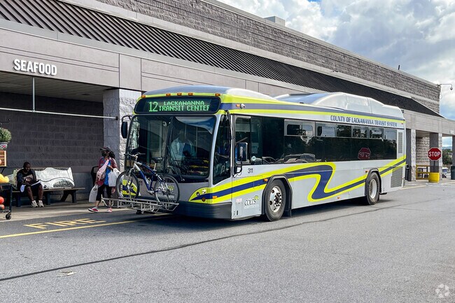 Throop has bus service by Lackawanna Transit.