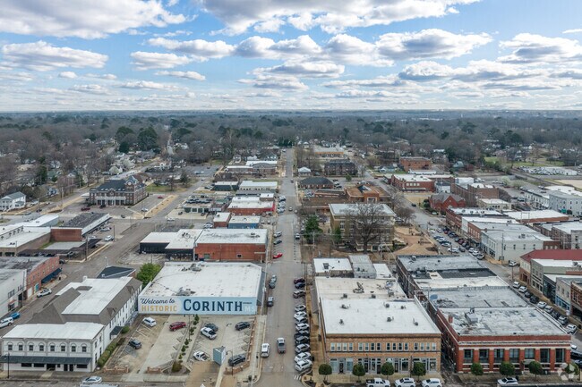 Downtown Corinth dates back to 1862 and serves as a central hub for shopping and dining.