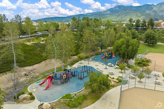 Children have fun at the Sycamore Creek Sports Park Playground.