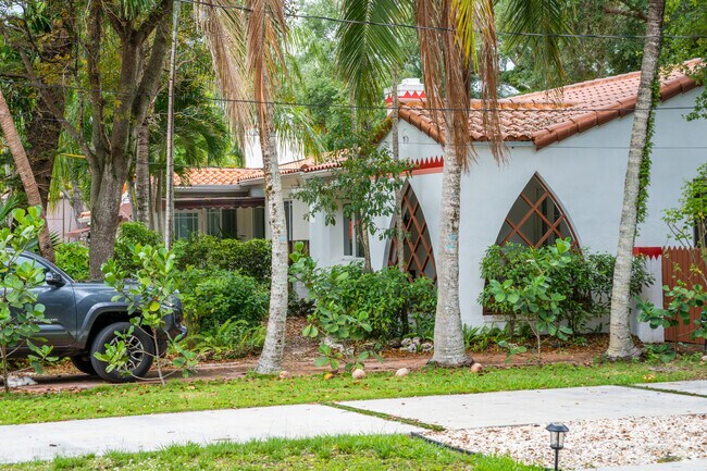 Row of Spanish Styled Single Family Homes with Terracotta Roof in El Portal.