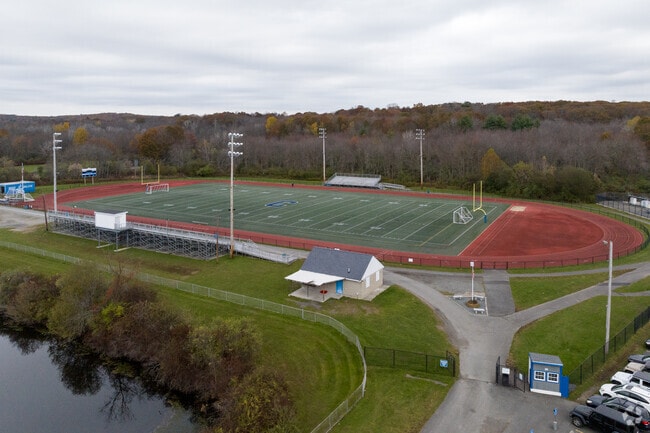 Take a walk at Tucker Field.