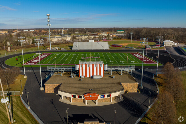 Fort Wayne's Concordia Lutheran High School plays at Zollner Stadium.