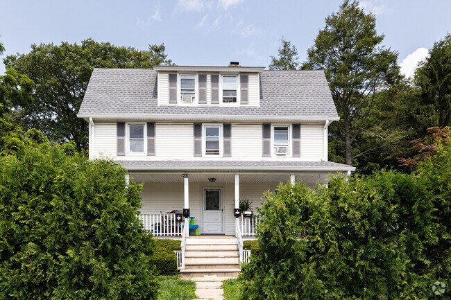 Colonial Revival homes are among the housing stock in Pleasantville, New York.