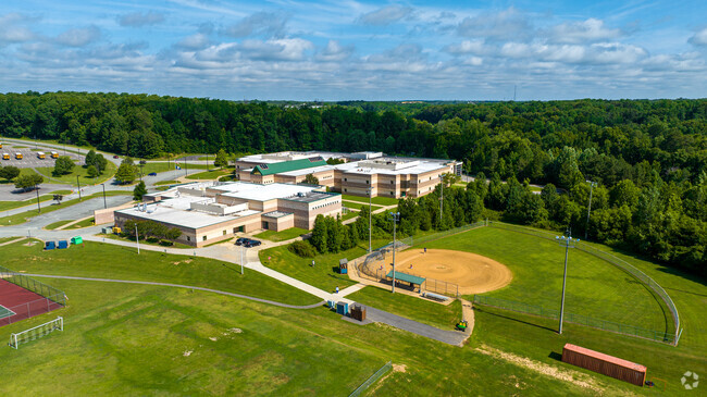 The Bailey Bridge Middle School in Birkdale, VA has multiple athletic fields for their students.