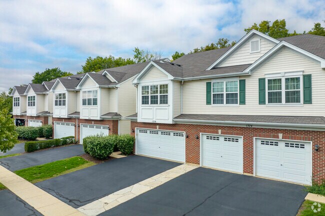 Townhouses in Wespark include attached one and two car garages.