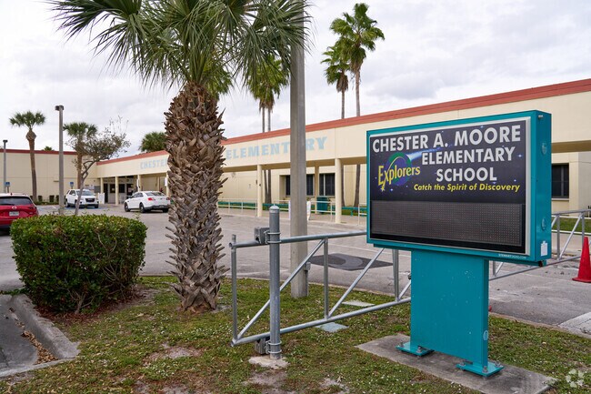 Chester A. Moore Elementary School serves the youngest students in White City.