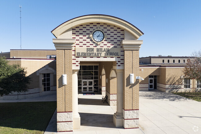 Ben Milam Elementary School has a B on Niche.