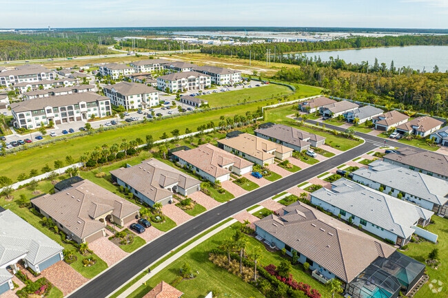 Different home styles can be found in Miromar Lakes' several neighborhoods.