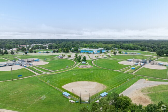 With 15 ball fields and soccer fields, Bailey Park is a sporting hot spot in Battle Creek.