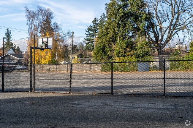 Christ The King School basketball courts.