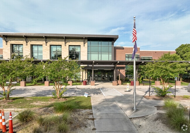 Student entrance of the Jennie Moore Elementary School in Mount Pleasant, SC.