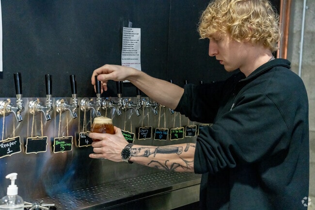 Enjoy fresh beer off the taps at Harrison Township's award-winning Tombstone Brewery.