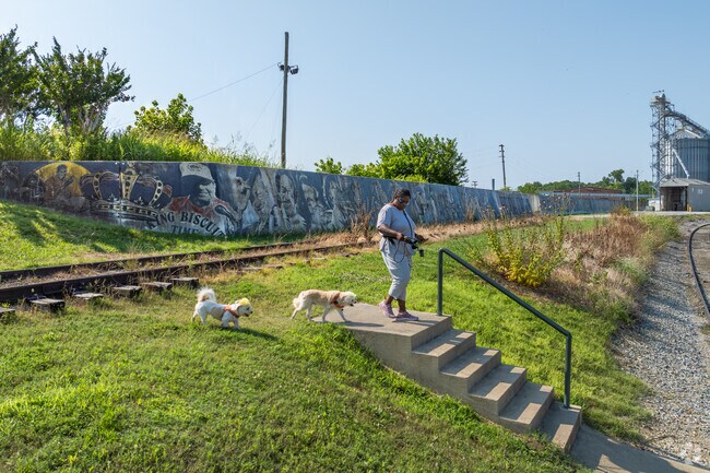 At Helena River Park in Helena-West Helena, climb the stairs to explore the levee walk, which is a part of the Trail of Tears National Historic Trail.