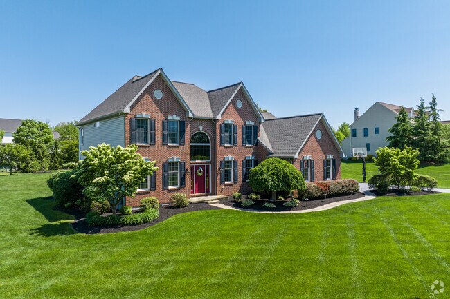 Skippack Township features contemporary brick single-family homes on spacious lots.