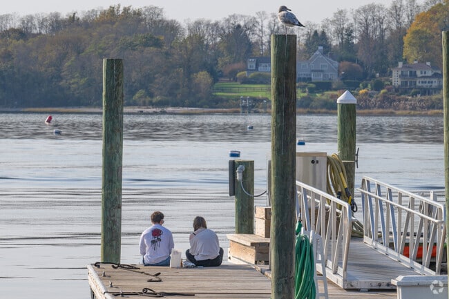 Sitting on the dock by the bay in Downtown Bristol would be a great spot to chat about life.