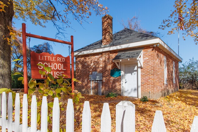 The Little Red Schoolhouse is one of Hazelwood's historic buildings.