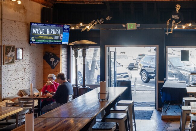 Locals enjoy visiting the Courthouse Coffee Cafe.