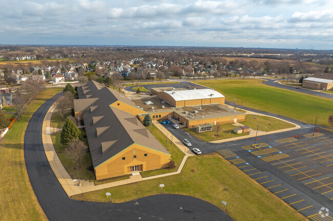 The beautiful campus of Timber Ridge Middle School includes modern amenities for students.
