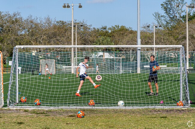 Training day starts at the beautiful Terramar Park in Watercrest at Parkland.