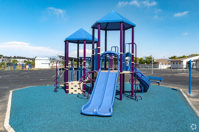 Teofilo Mendoza School students can enjoy a playground when not learning.