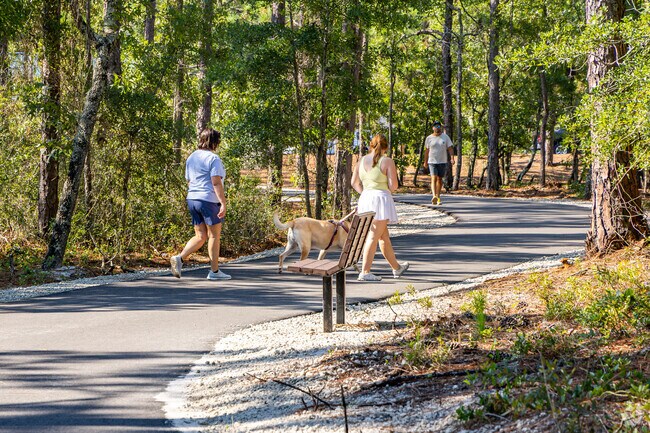 Hanover Trails Nature Park near Masonboro Forest offers paved walkways.