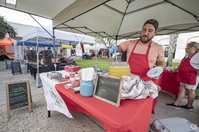 Locals spend Thursday mornings at the Ormond Beach Farmers Market at David Hood Plaza.