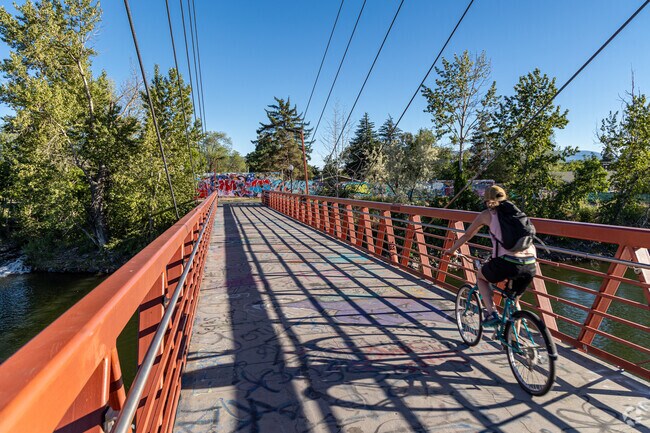 Riverfront Trail offers access to miles of trail and access to greater Missoula.