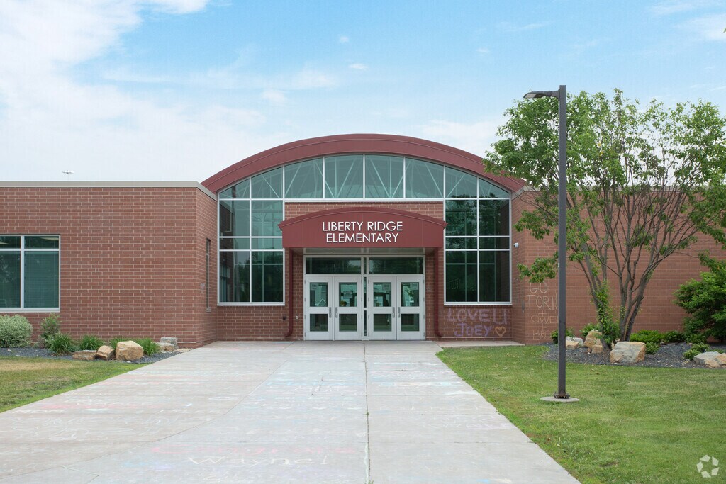 Kids are excited for school at Liberty Ridge Elementary School.