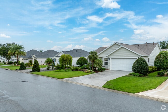 Most homes in the Village of Virginia Trace feature two-car garages.