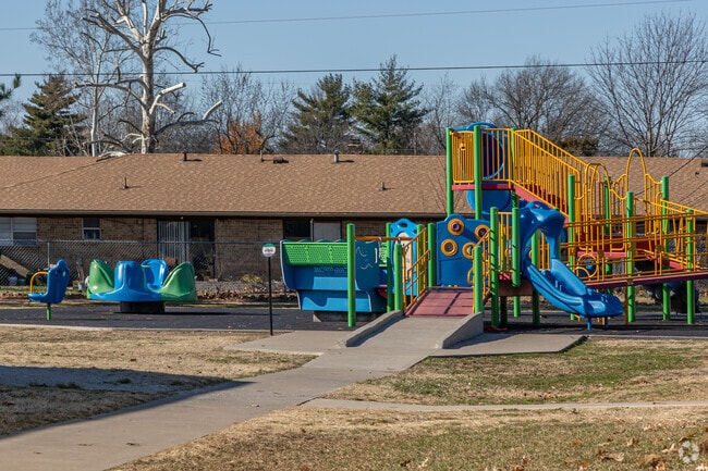 Westside Elementary School has a large outdoor playground.