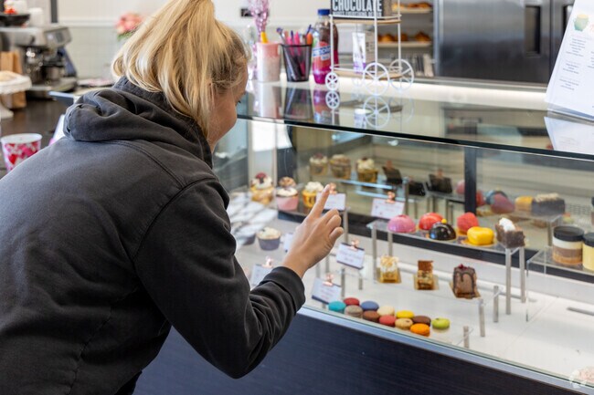 Pastries at Lilla Vanilla are a local favorite in Hamilton Square.