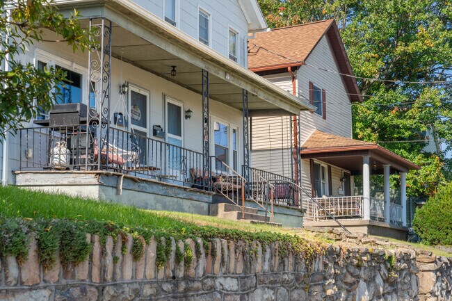 Front porches allow for residents to enjoy each others company in Dickson City.