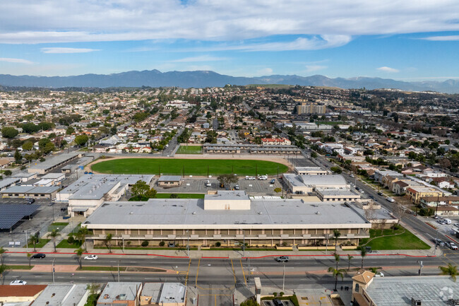 Frontside of Montebello Intermediate School in Montebello, Ca.