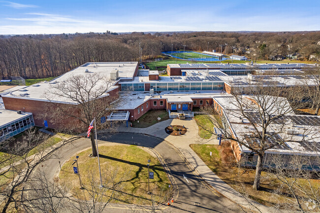 Students enjoy walking around campus at Bunnell High School in Stratford.
