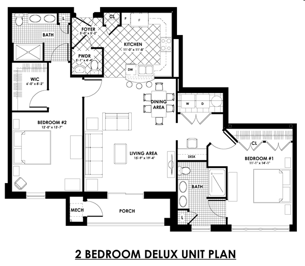 2BR/2BA