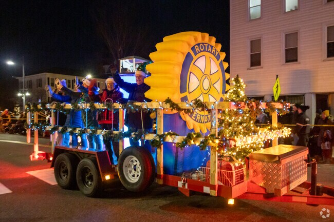 Downtown Saco glows during the annual Holiday Parade of Lights.