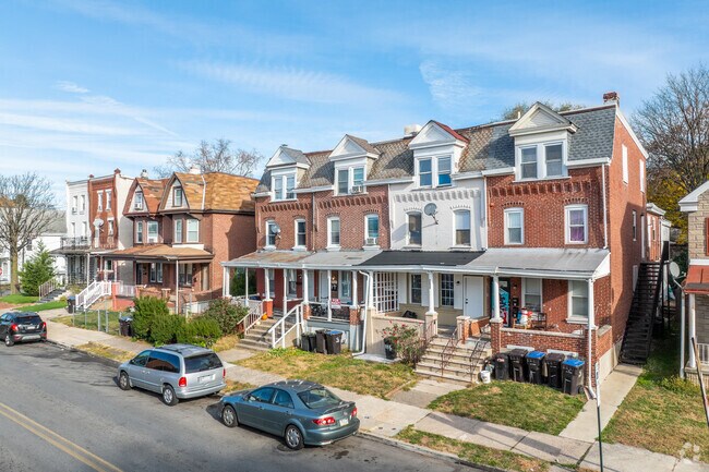 Row homes and duplexes of various styles are common in Norristown.